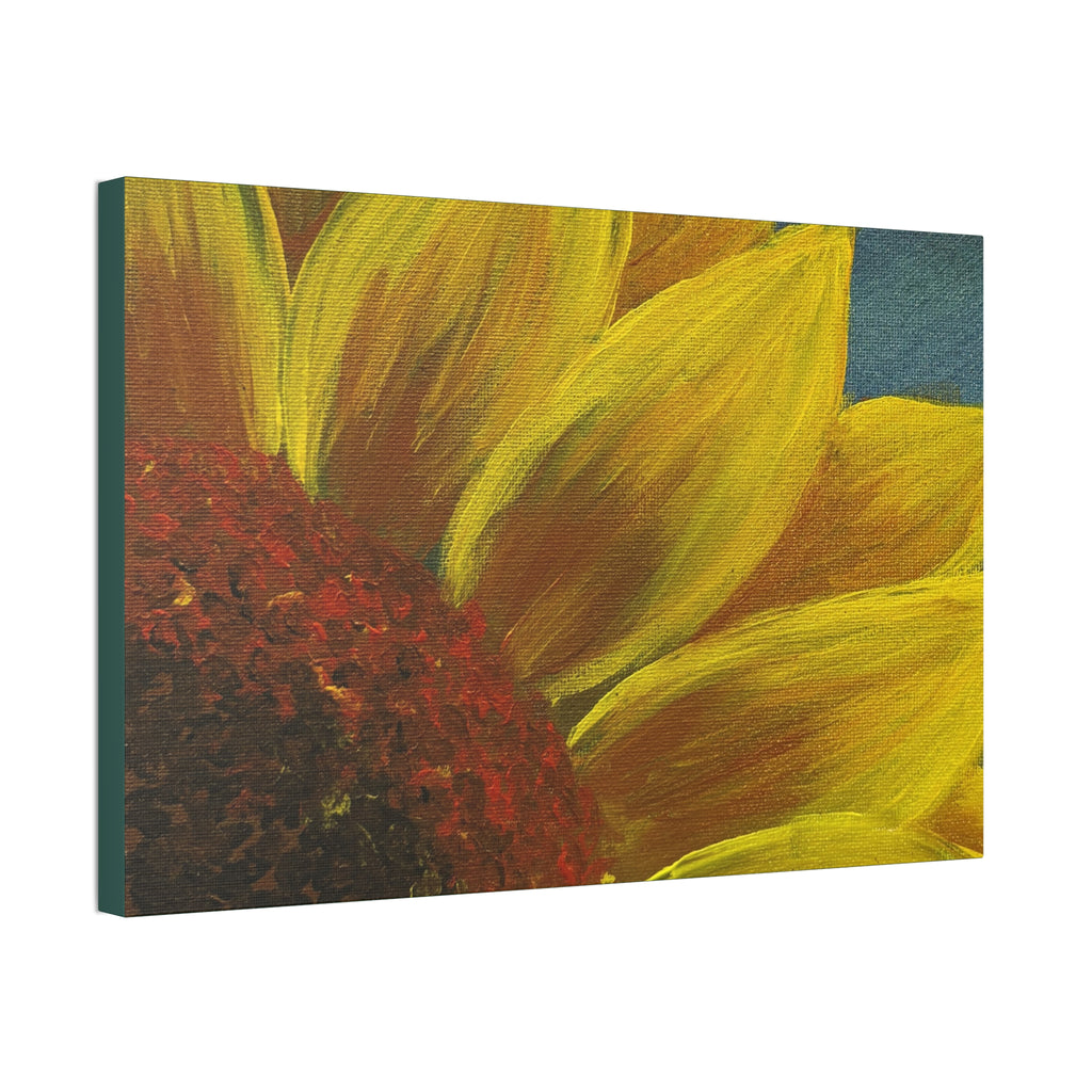 Bee's Eye View – Stretched 1.5" Yellow Floral Sunflower Print