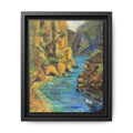 Framed Matte Canvas Art - Covert Cove - Print of Original