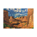 Desert Canyon View Landscape Canvas Print of Original