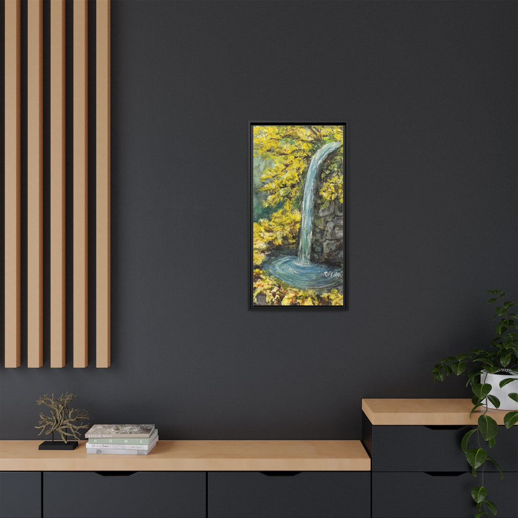 Framed Matte Canvas Hope Springs Print of Original – Vertical Nature Wall Art (Multi-Color)