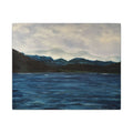 Blue Mountain Lake Canvas Wall Art — Matte Canvas Print of Original Misty Mountain Lake