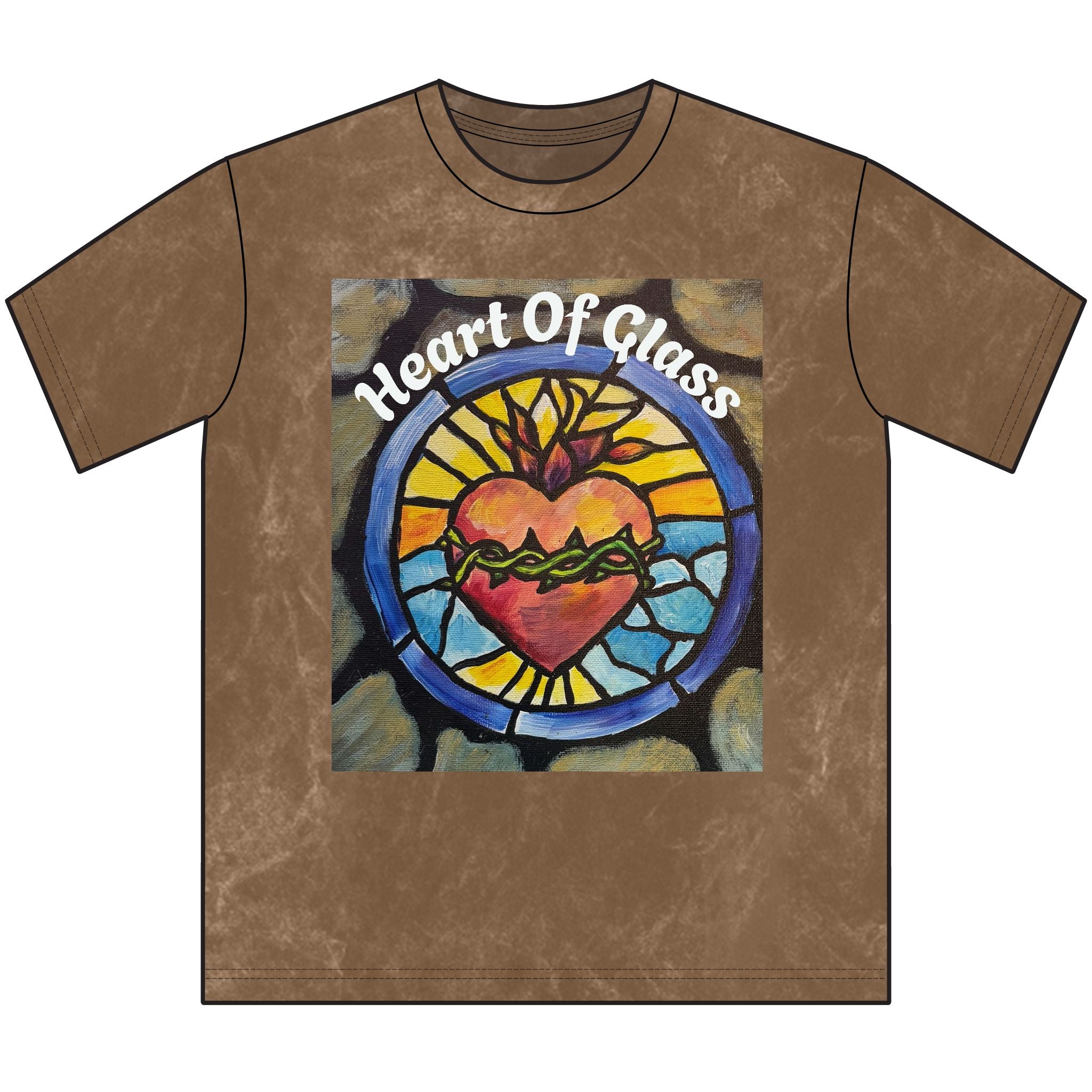 Vintage 'Heart of Glass' Stained Glass Graphic Tee