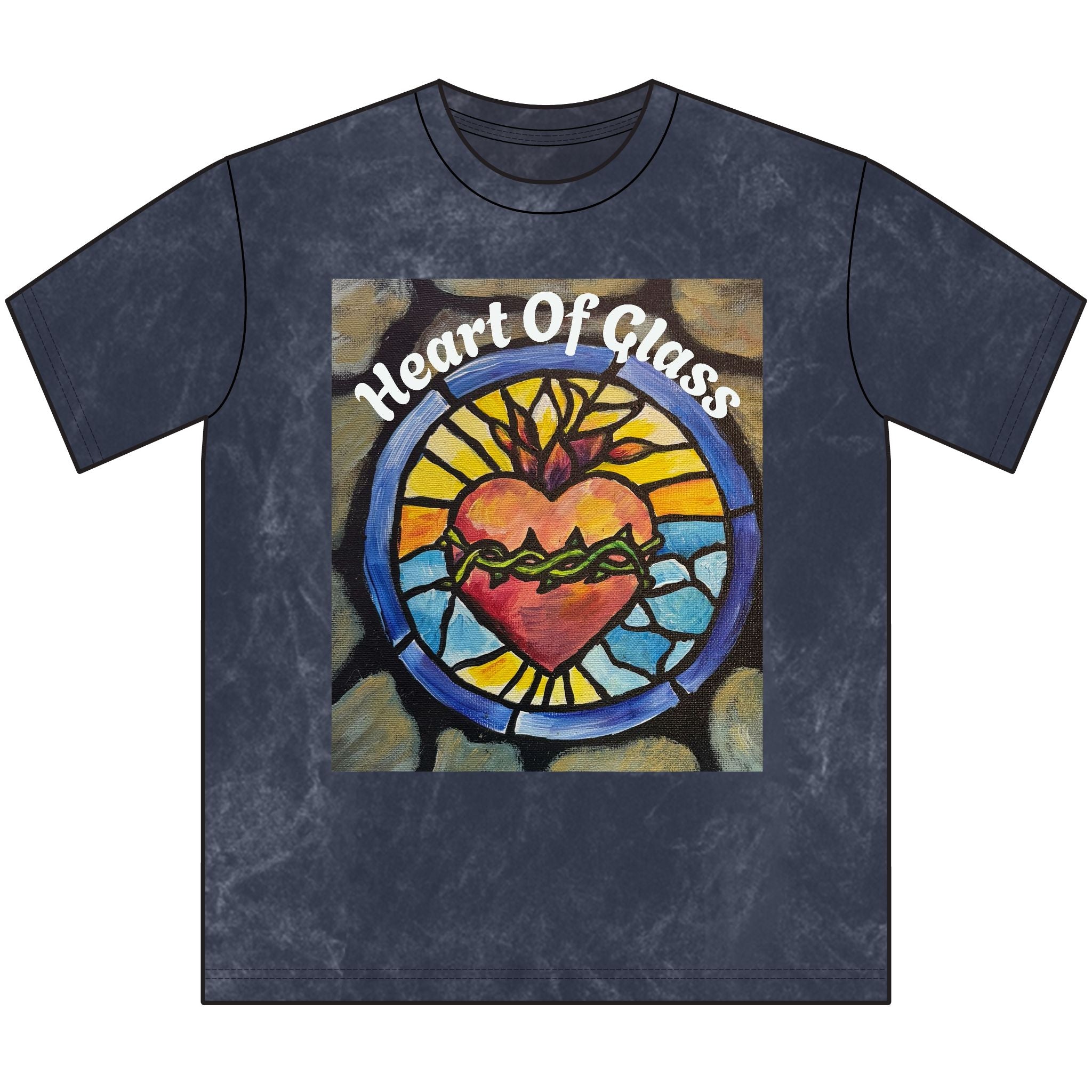 Vintage 'Heart of Glass' Stained Glass Graphic Tee