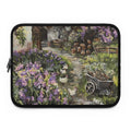Floral Cottage Garden Laptop Sleeve — Vintage Wheelbarrow Art