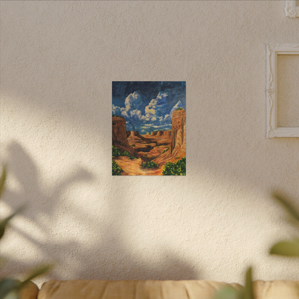 Desert Canyon View Landscape Canvas Print of Original
