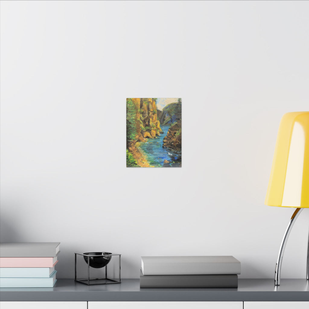 Covert Canyon Landscape Canvas Print of Original— Matte Stretched Wall Art