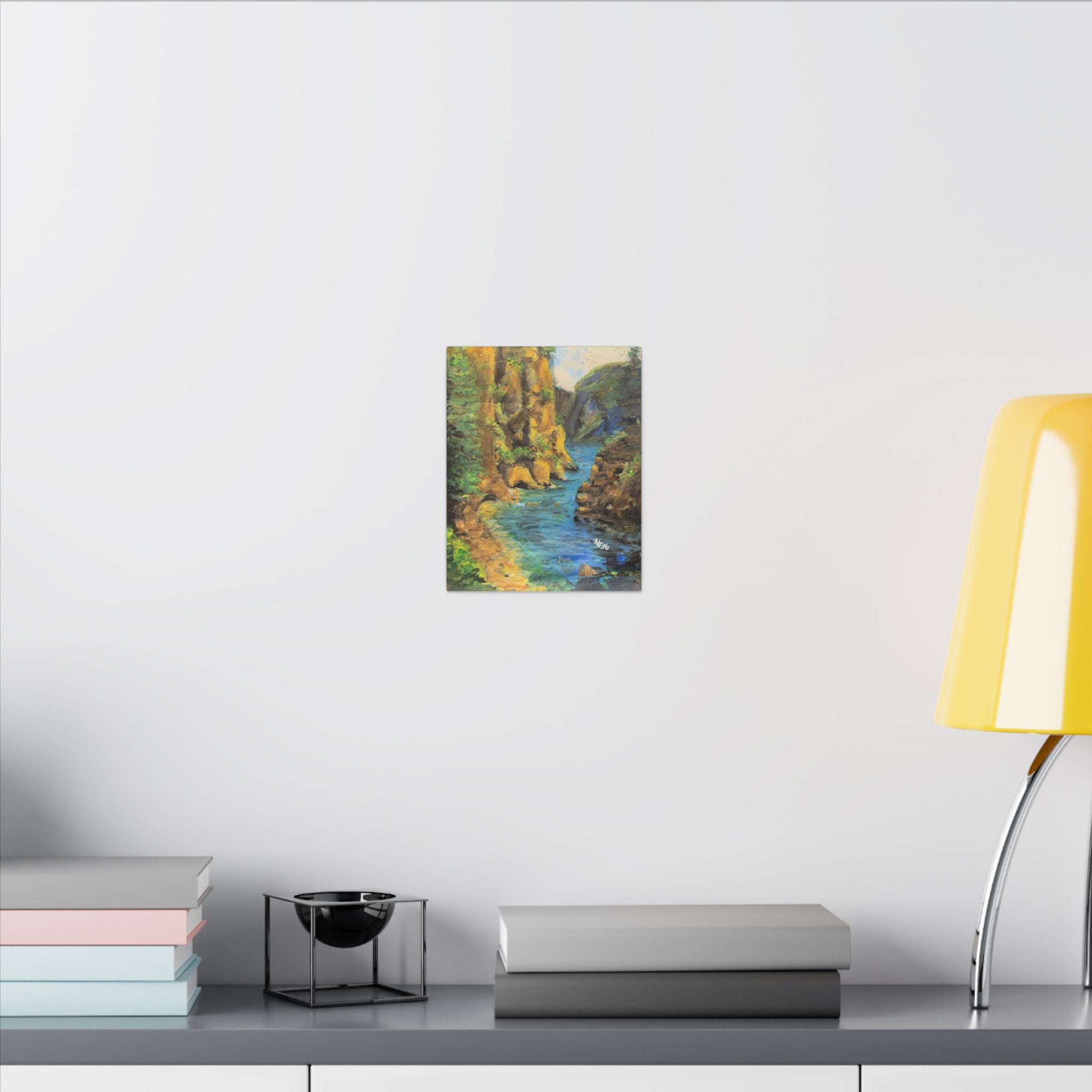 Covert Canyon Landscape Canvas Print of Original— Matte Stretched Wall Art
