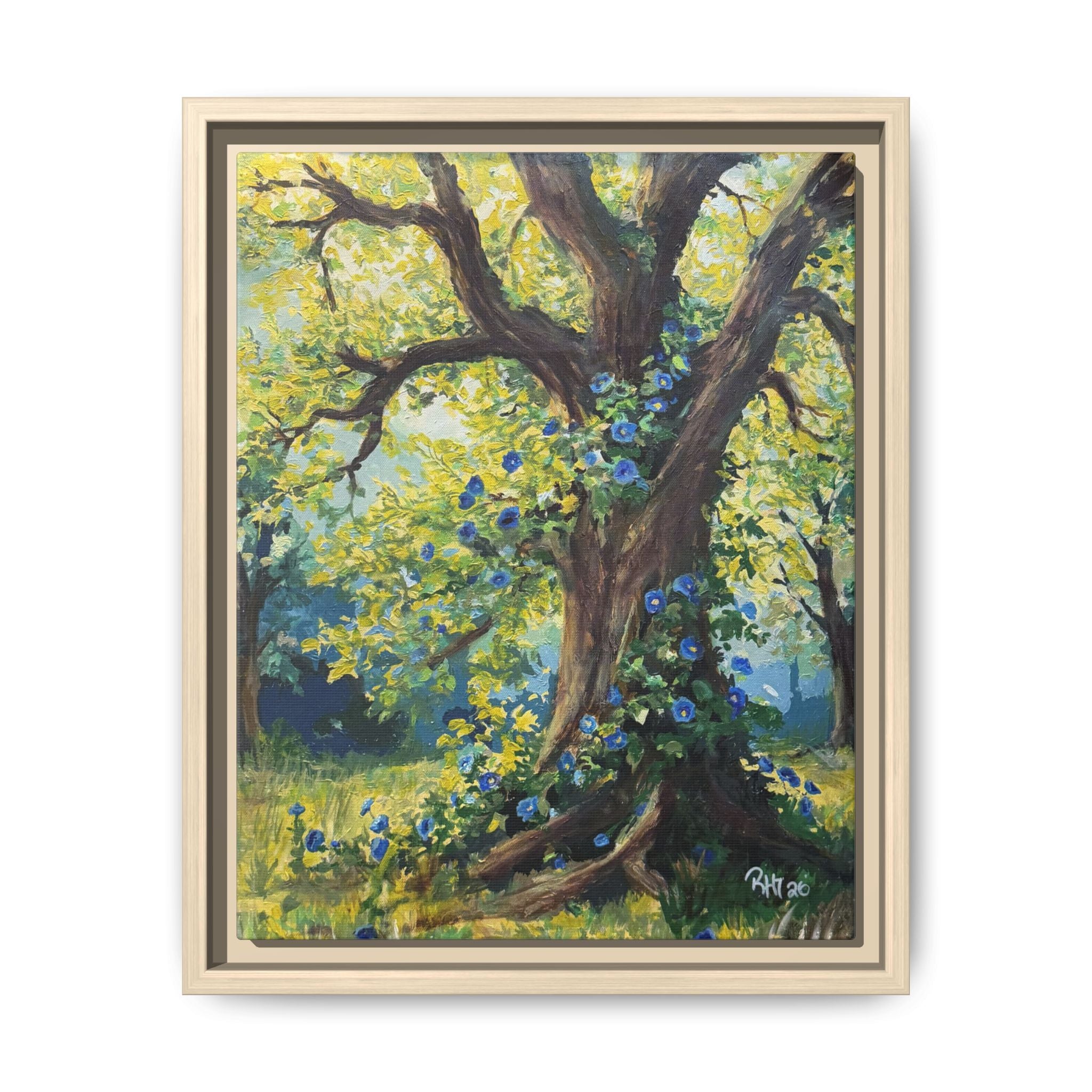 Framed Matte Canvas Print — Climbing Tree - Print of Original