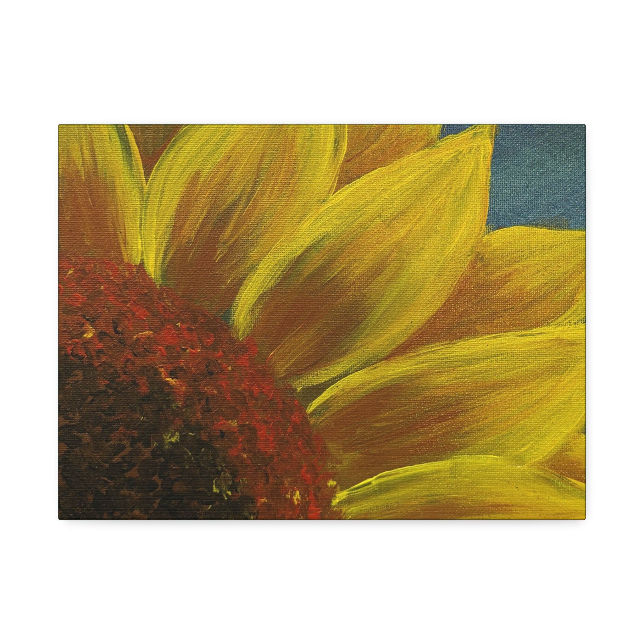 Bee's Eye View – Stretched 1.5" Yellow Floral Sunflower Print