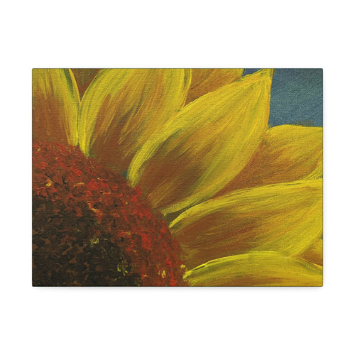 Bee's Eye View – Stretched 1.5" Yellow Floral Sunflower Print