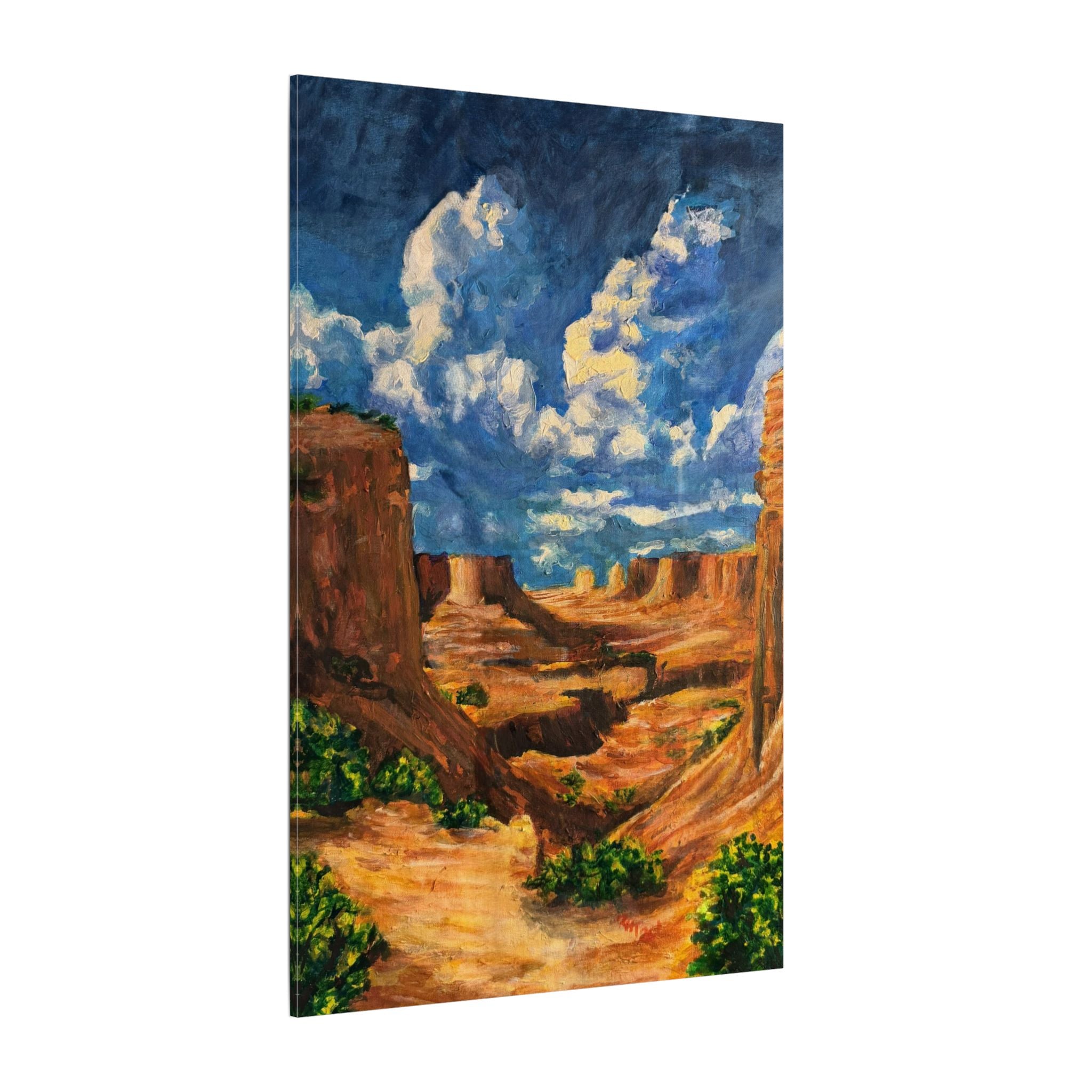 Desert Canyon View Landscape Canvas Print of Original