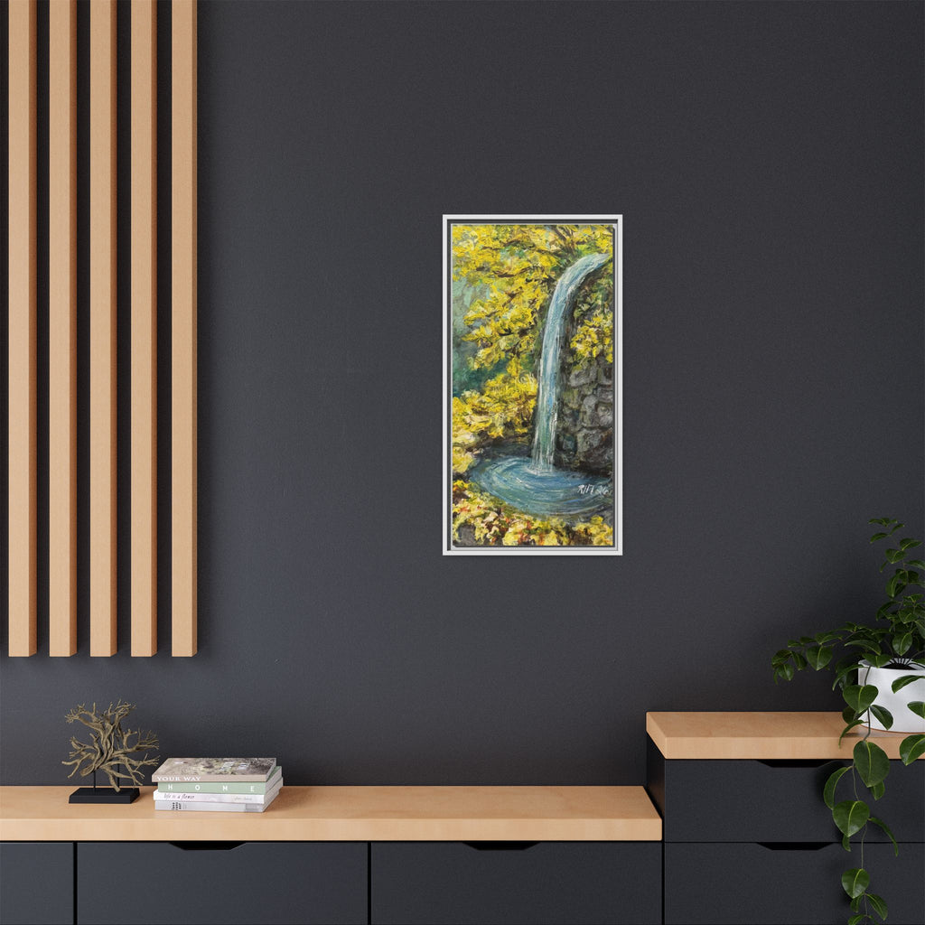 Framed Matte Canvas Hope Springs Print of Original – Vertical Nature Wall Art (Multi-Color)