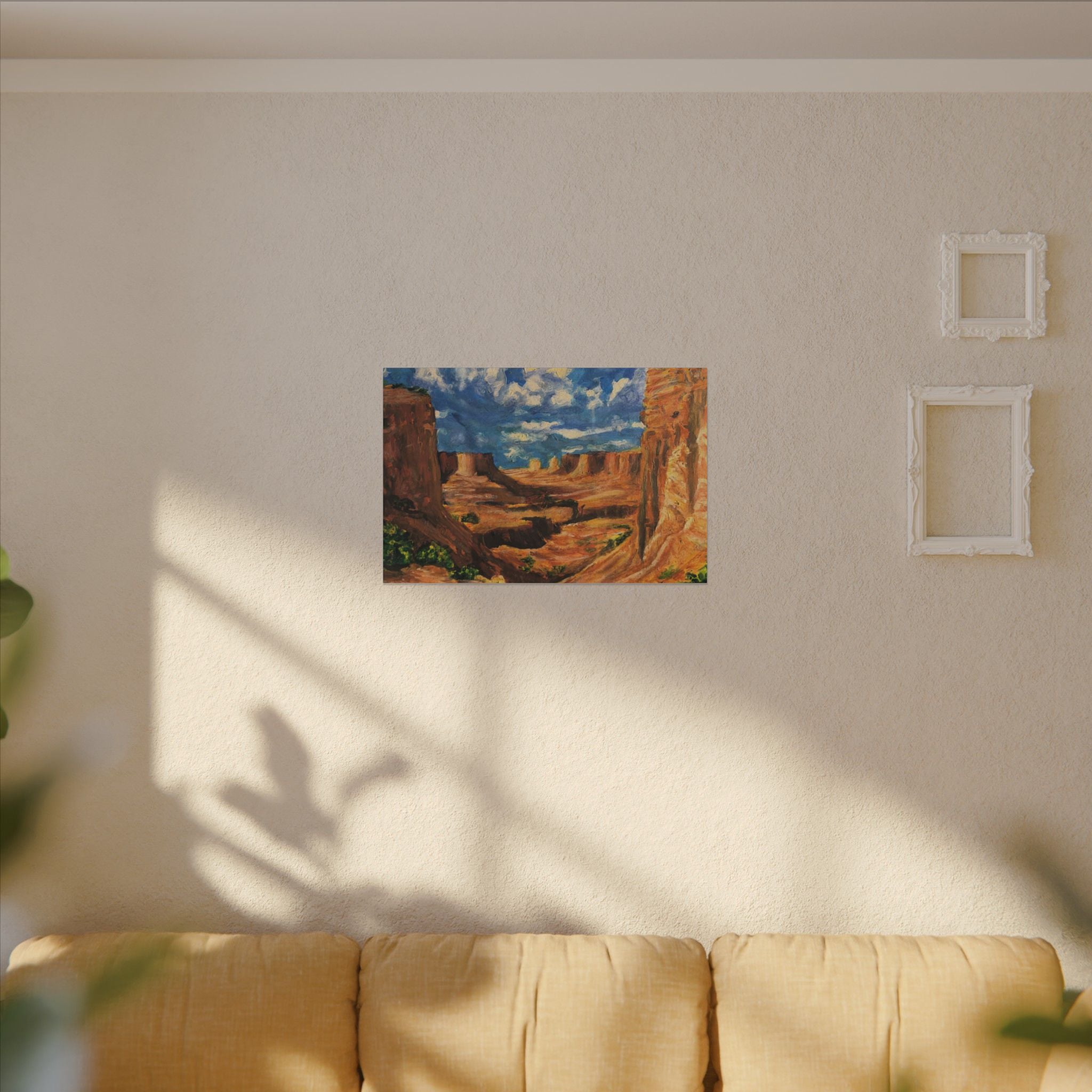Desert Canyon View Landscape Canvas Print of Original
