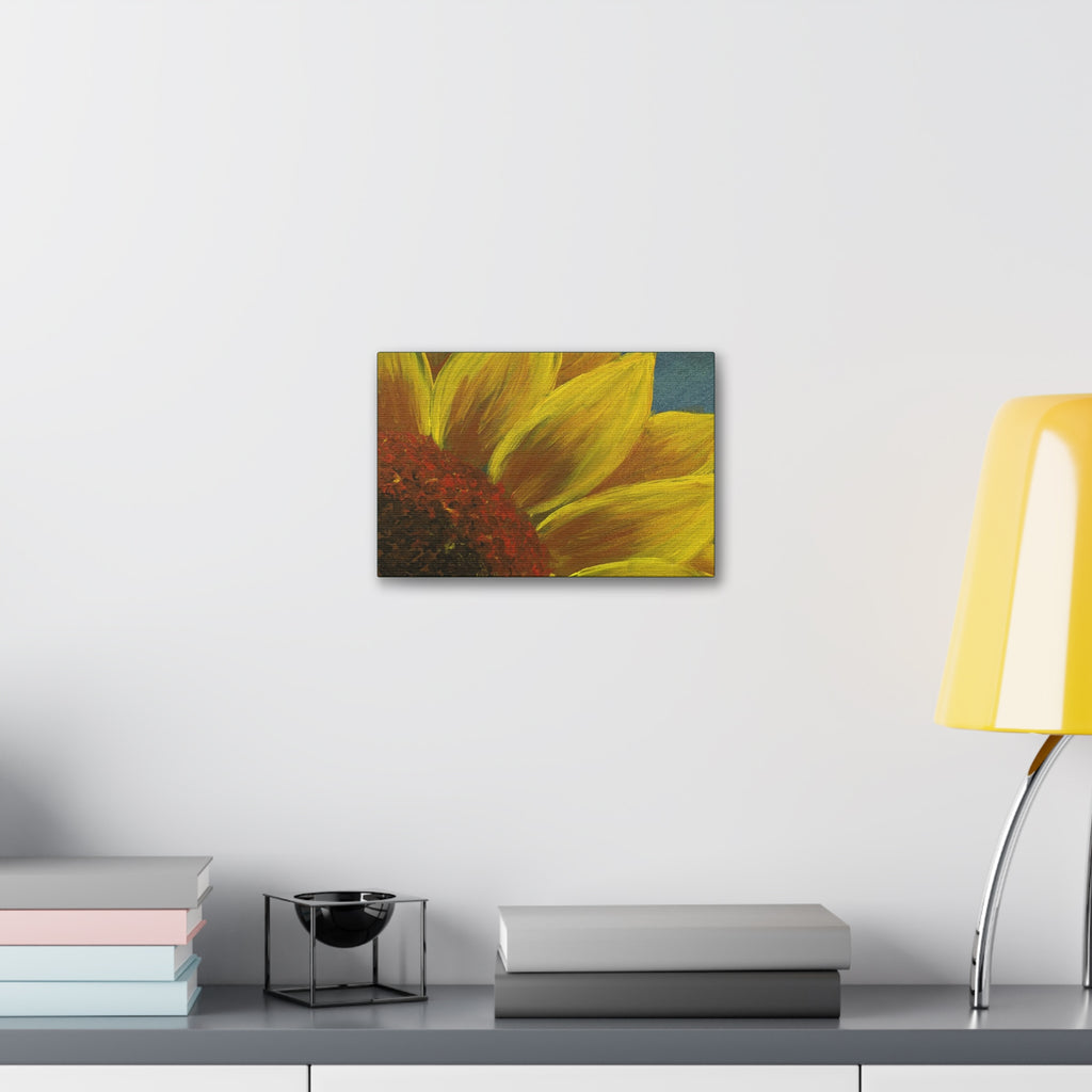 Bee's Eye View – Stretched 1.5" Yellow Floral Sunflower Print