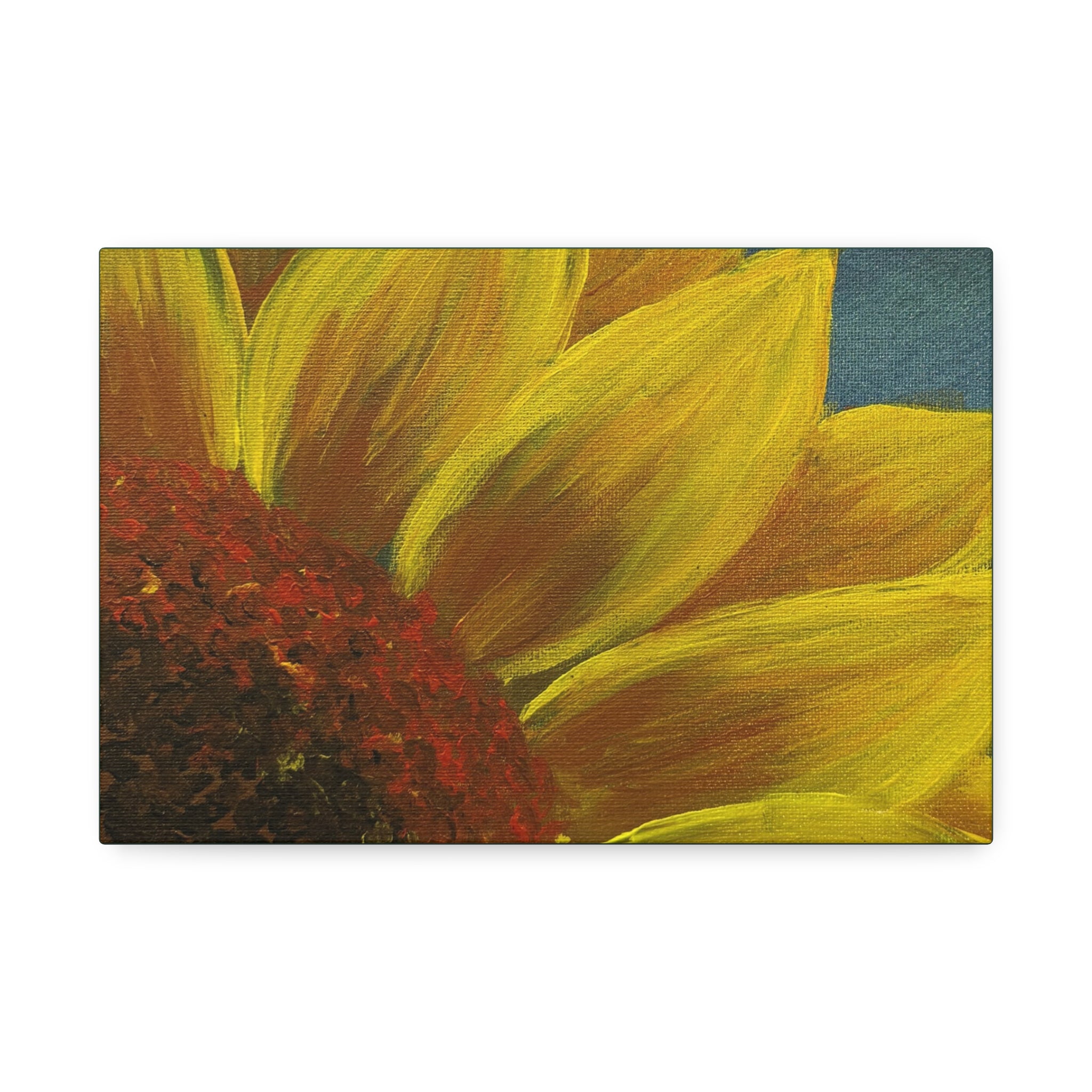 Bee's Eye View – Stretched 1.5" Yellow Floral Sunflower Print