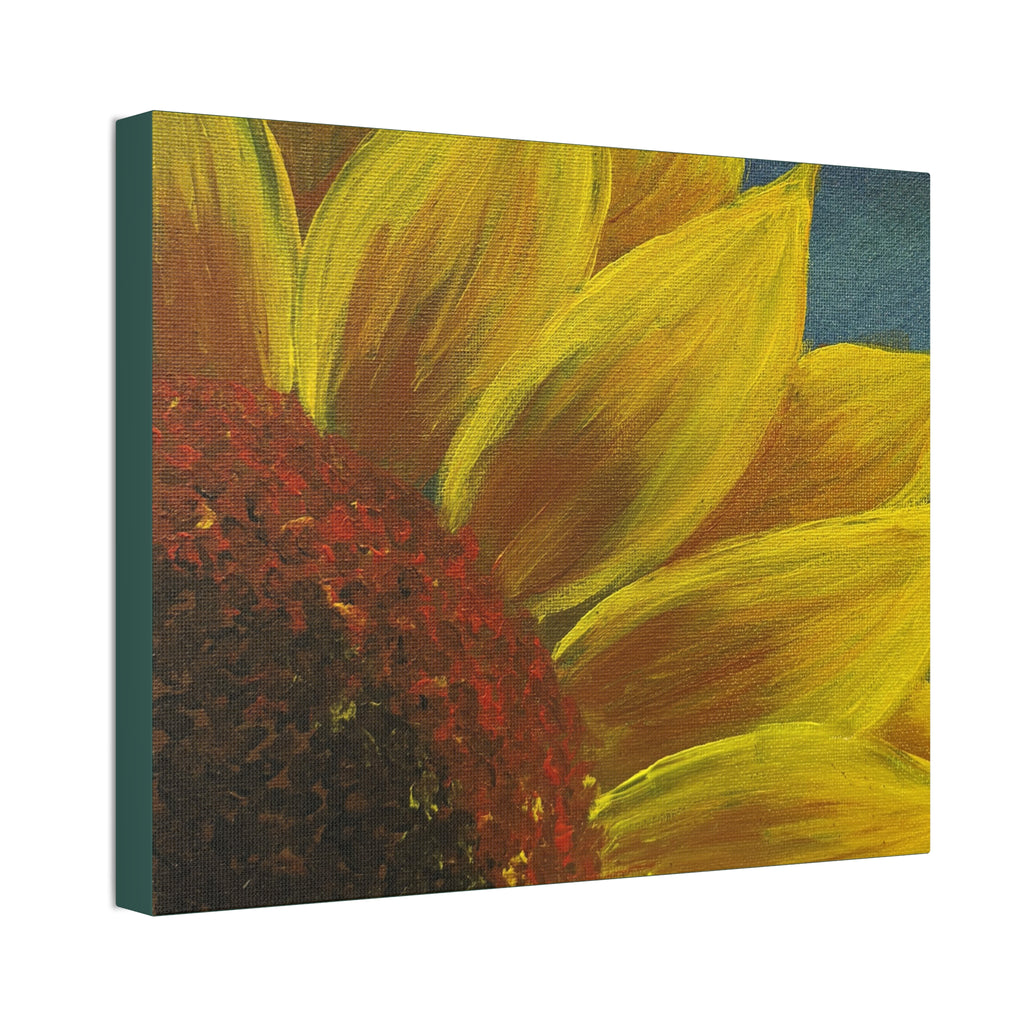 Bee's Eye View – Stretched 1.5" Yellow Floral Sunflower Print