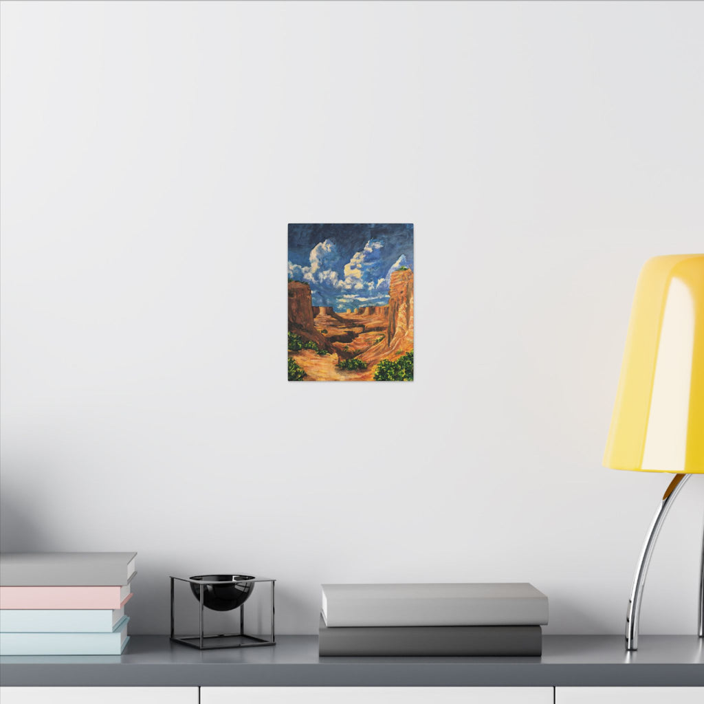 Desert Canyon View Landscape Canvas Print of Original