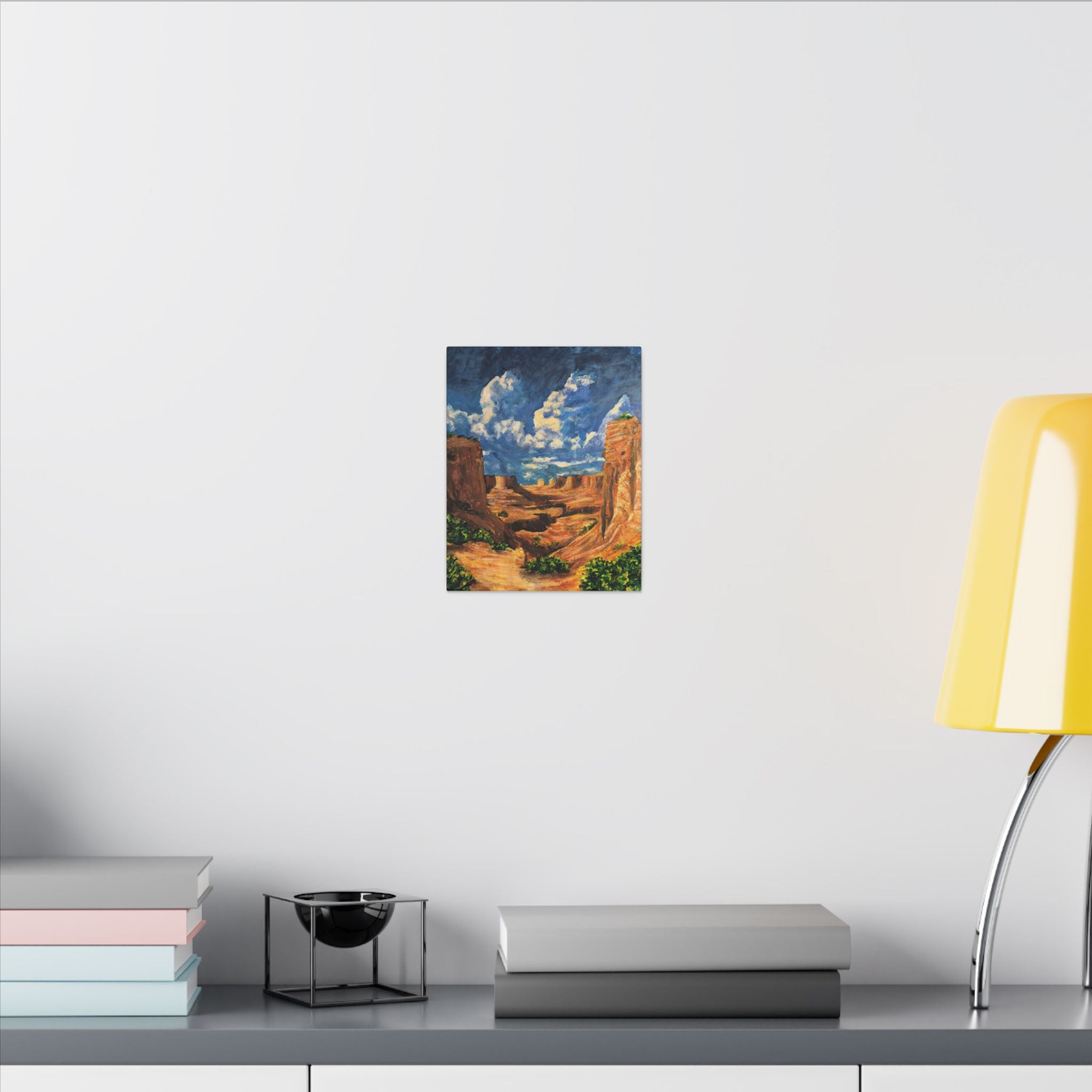 Desert Canyon View Landscape Canvas Print of Original