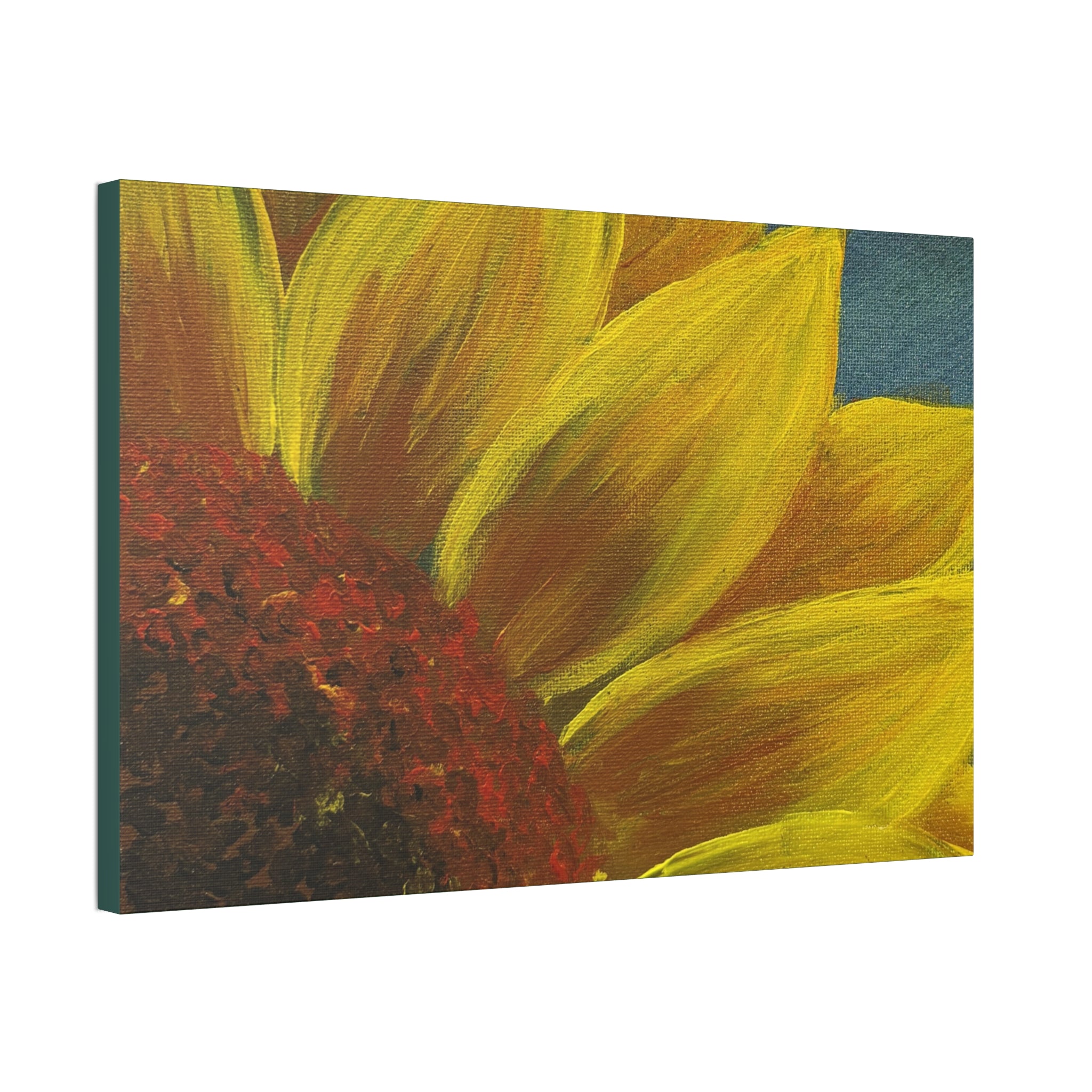 Bee's Eye View – Stretched 1.5" Yellow Floral Sunflower Print