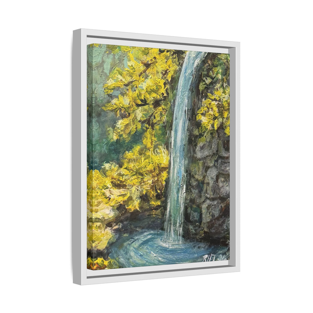 Framed Matte Canvas Hope Springs Print of Original – Vertical Nature Wall Art (Multi-Color)
