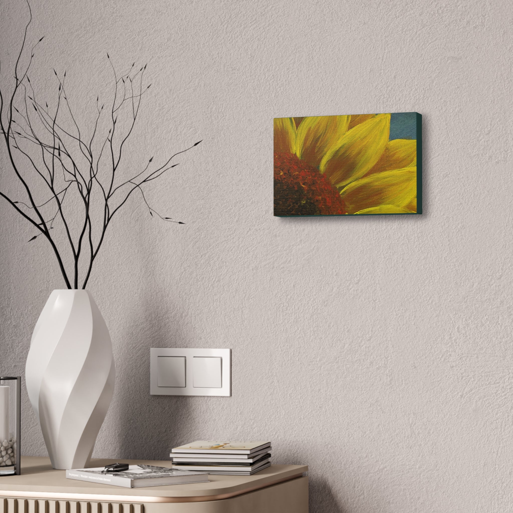 Bee's Eye View – Stretched 1.5" Yellow Floral Sunflower Print