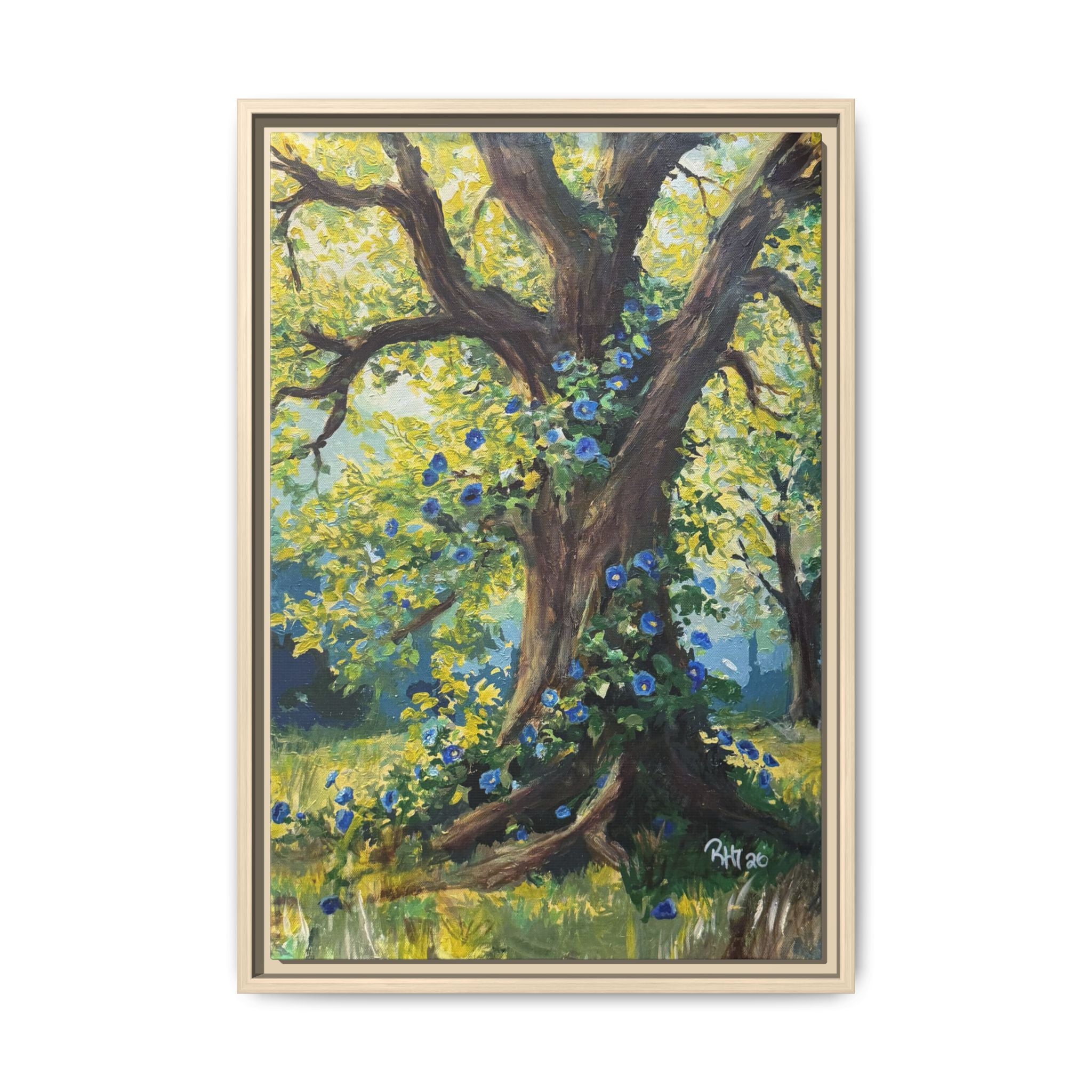 Framed Matte Canvas Print — Climbing Tree - Print of Original