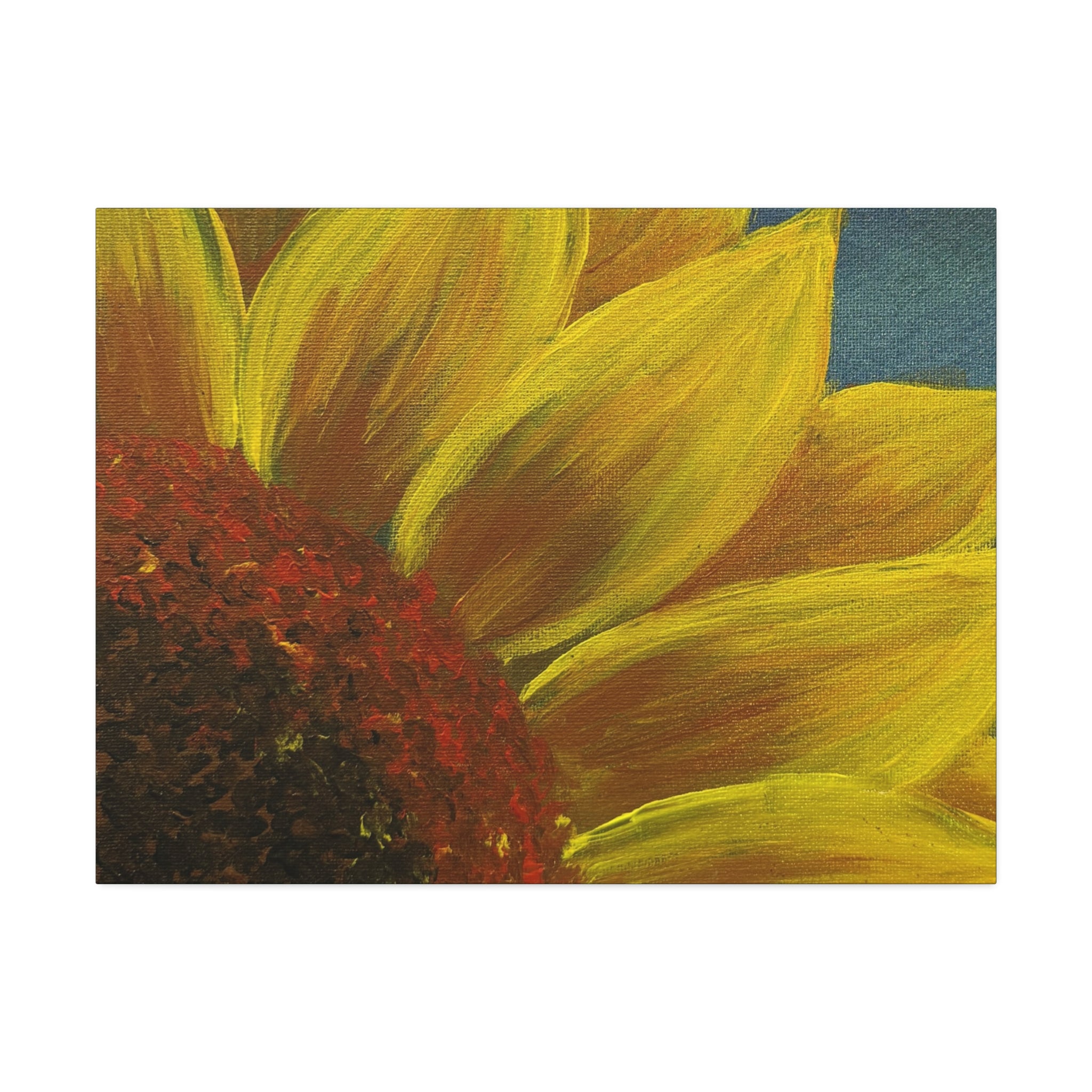 Bee's Eye View – Stretched 1.5" Yellow Floral Sunflower Print