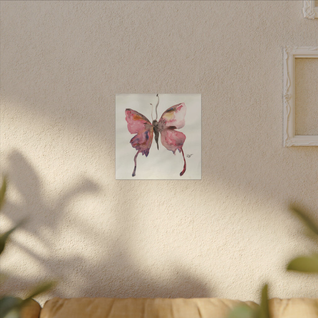 Watercolor Float Like a Butterfly Canvas Print of Original — Matte Stretched Wall Art