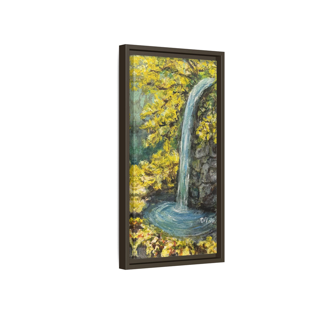 Framed Matte Canvas Hope Springs Print of Original – Vertical Nature Wall Art (Multi-Color)