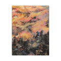 Abstract Forest Sunset Canvas Print of Original Mistbow Mountain — Matte Stretched Wall Art