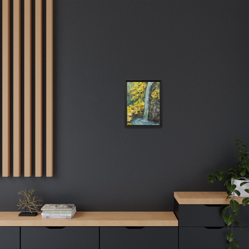 Framed Matte Canvas Hope Springs Print of Original – Vertical Nature Wall Art (Multi-Color)