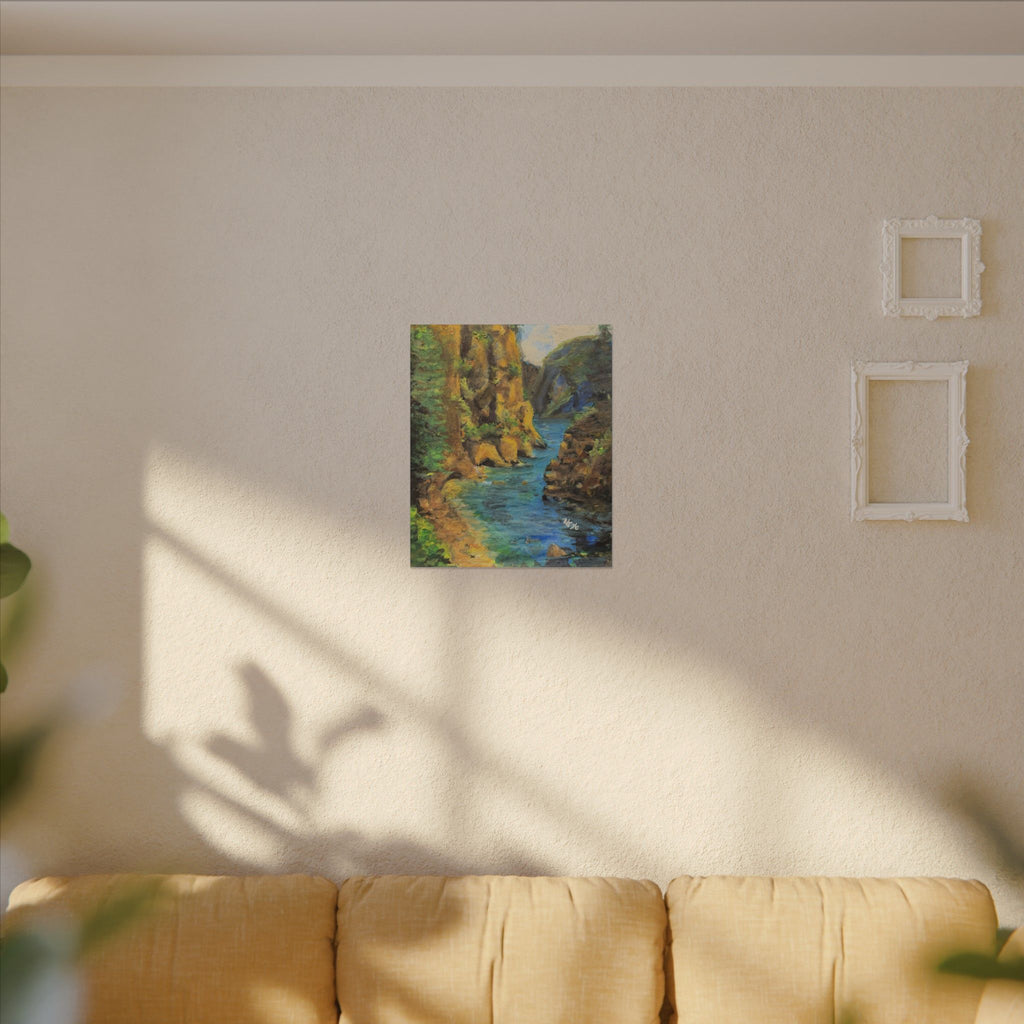 Covert Canyon Landscape Canvas Print of Original— Matte Stretched Wall Art