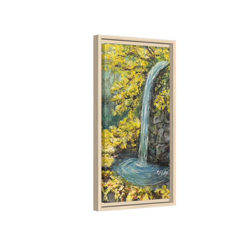 Framed Matte Canvas Hope Springs Print of Original – Vertical Nature Wall Art (Multi-Color)
