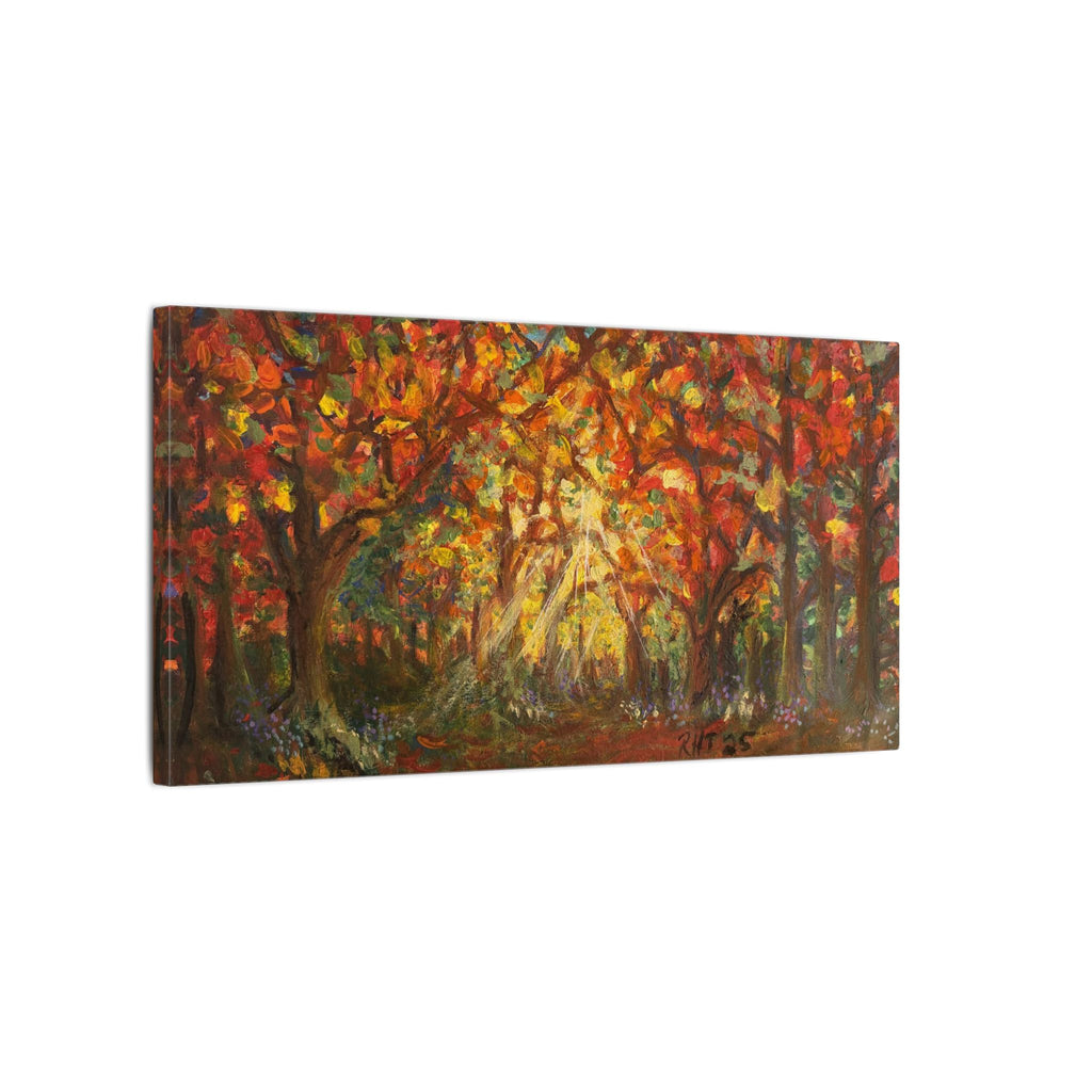 Autumn Grove Light Matte Canvas Wall Art Print of Original — Stretched Fall Landscape