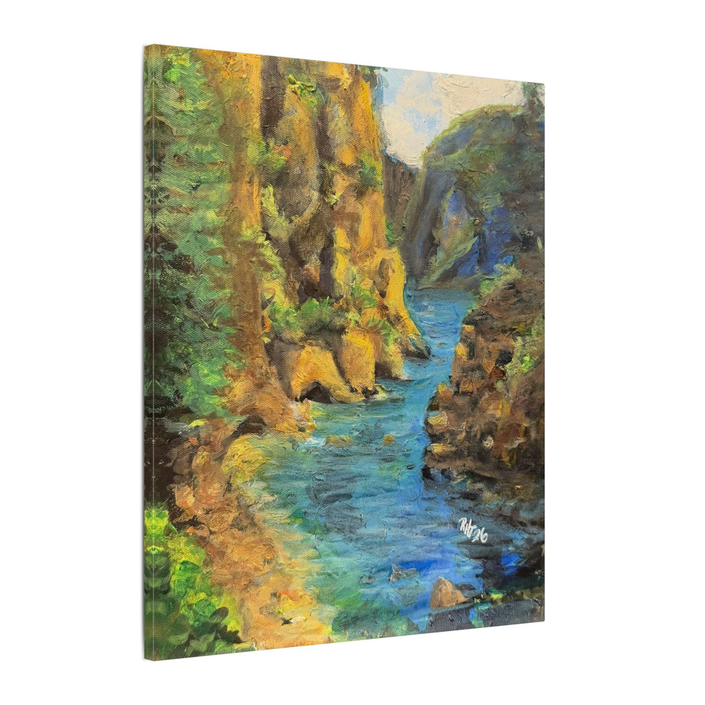 Covert Canyon Landscape Canvas Print of Original— Matte Stretched Wall Art