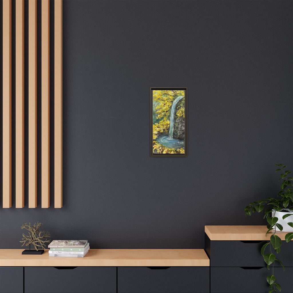 Framed Matte Canvas Hope Springs Print of Original – Vertical Nature Wall Art (Multi-Color)