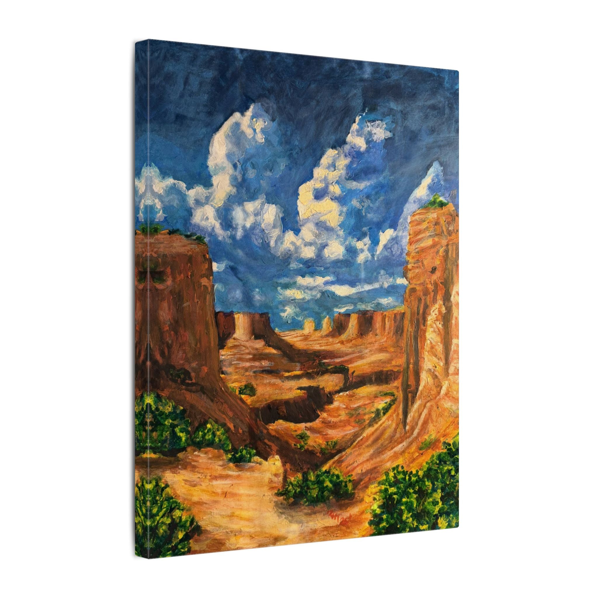 Desert Canyon View Landscape Canvas Print of Original