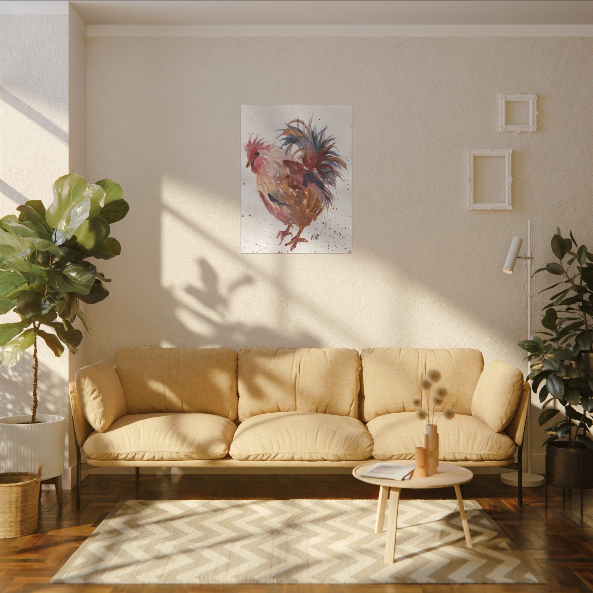 Watercolor Canvas Print of Original Henrietta— Matte Stretched Wall Art