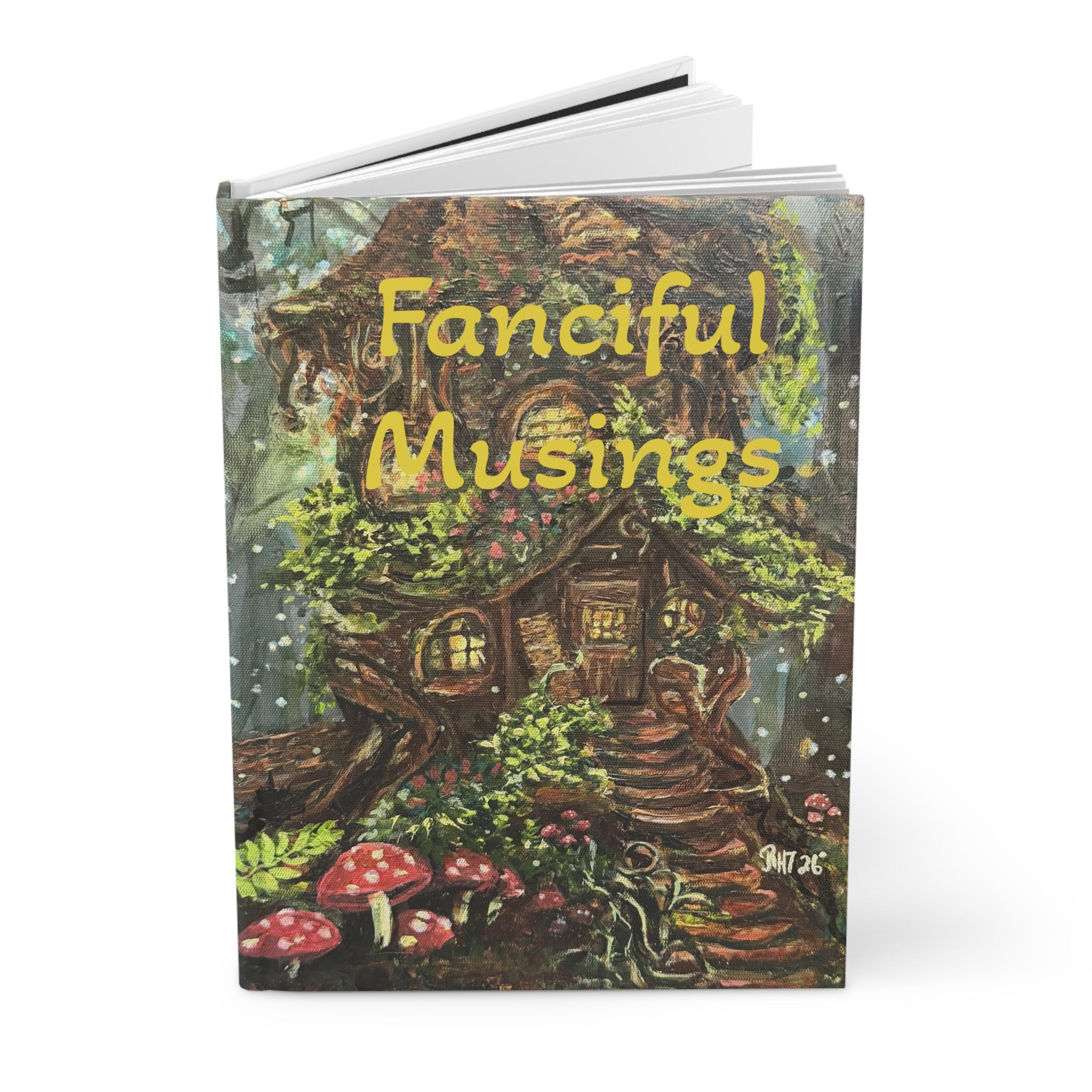 Enchanted Treehouse Hardcover Journal — Fairy Tale Nature Notebook