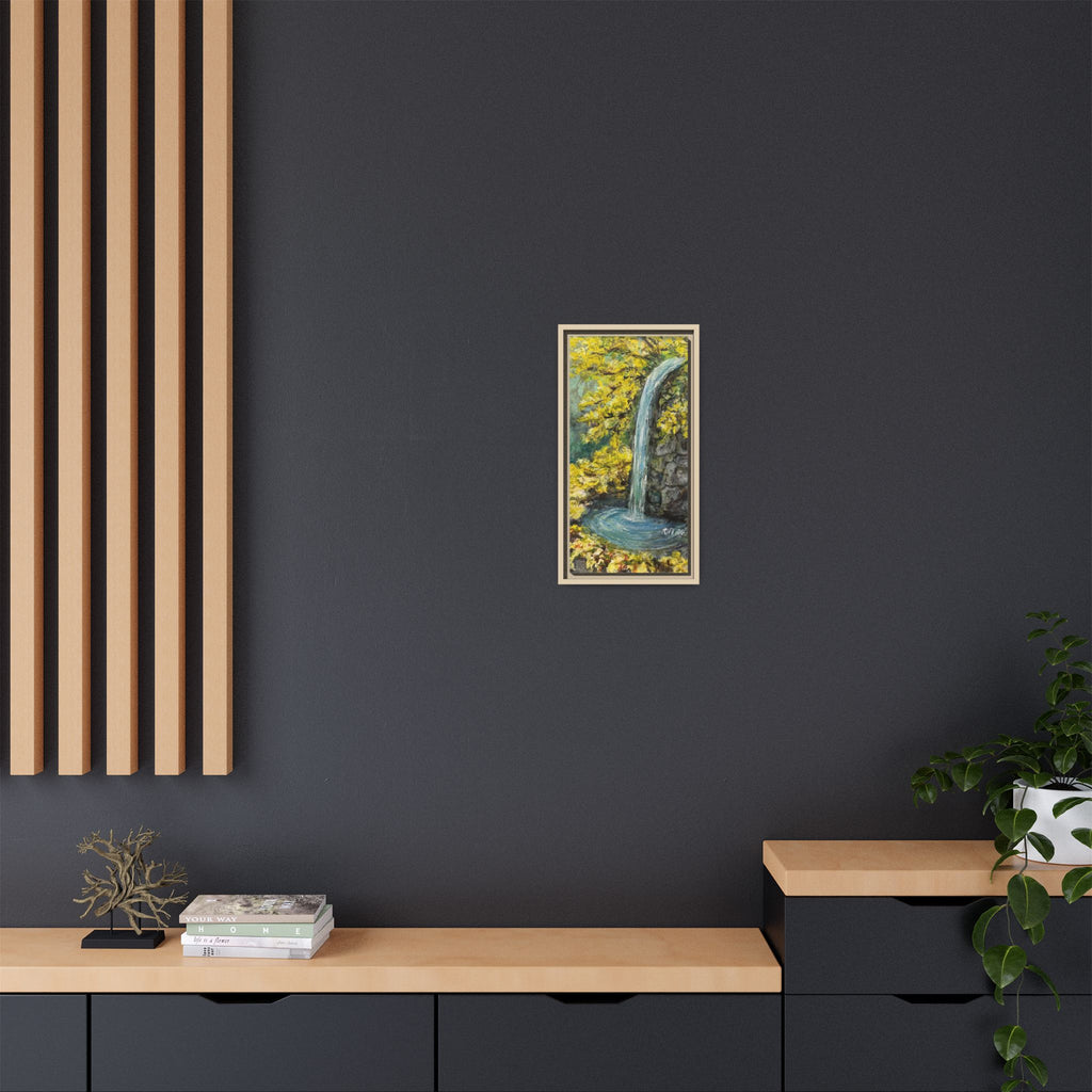 Framed Matte Canvas Hope Springs Print of Original – Vertical Nature Wall Art (Multi-Color)