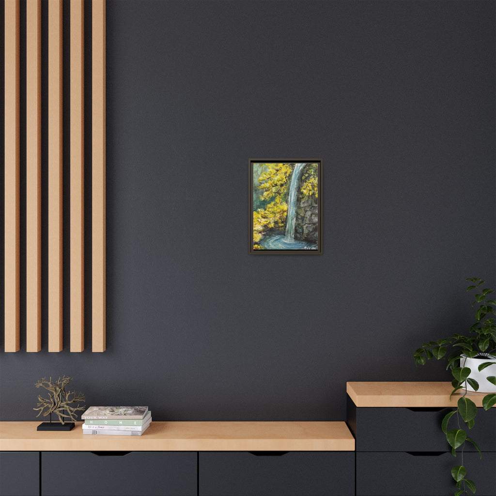 Framed Matte Canvas Hope Springs Print of Original – Vertical Nature Wall Art (Multi-Color)