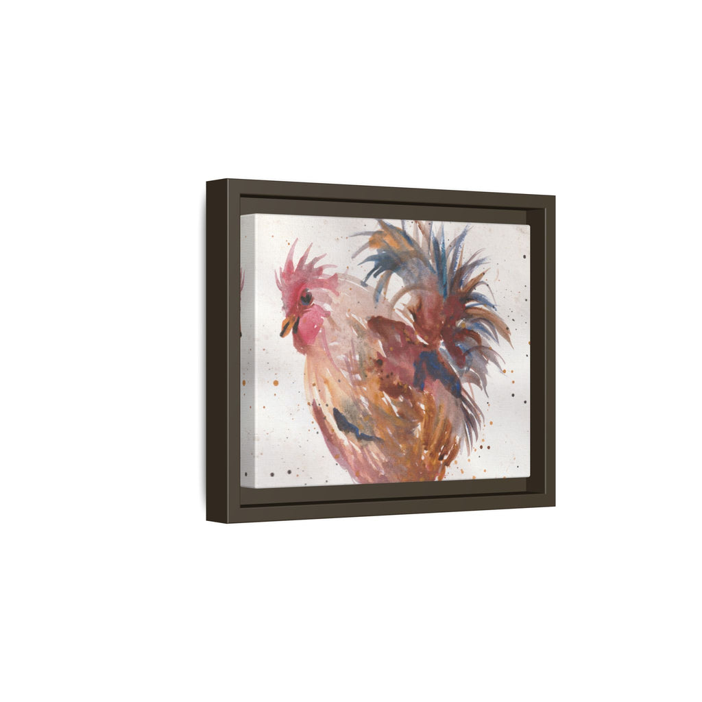 Watercolor Matte Canvas Print of Original Henrietta — Framed Farmhouse Wall Art