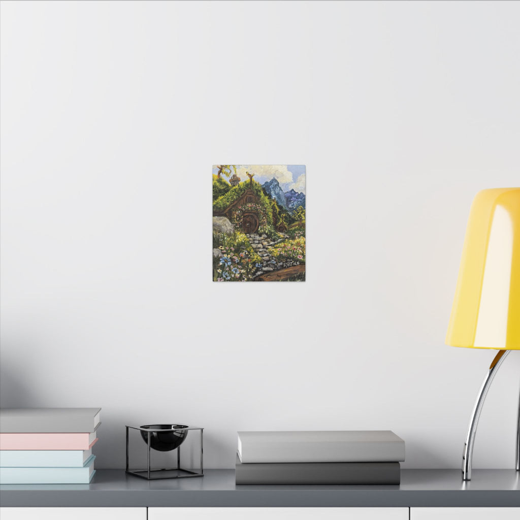 Home On The Shire Matte Canvas Wall Art — Fantasy Landscape Stretched Print of Original