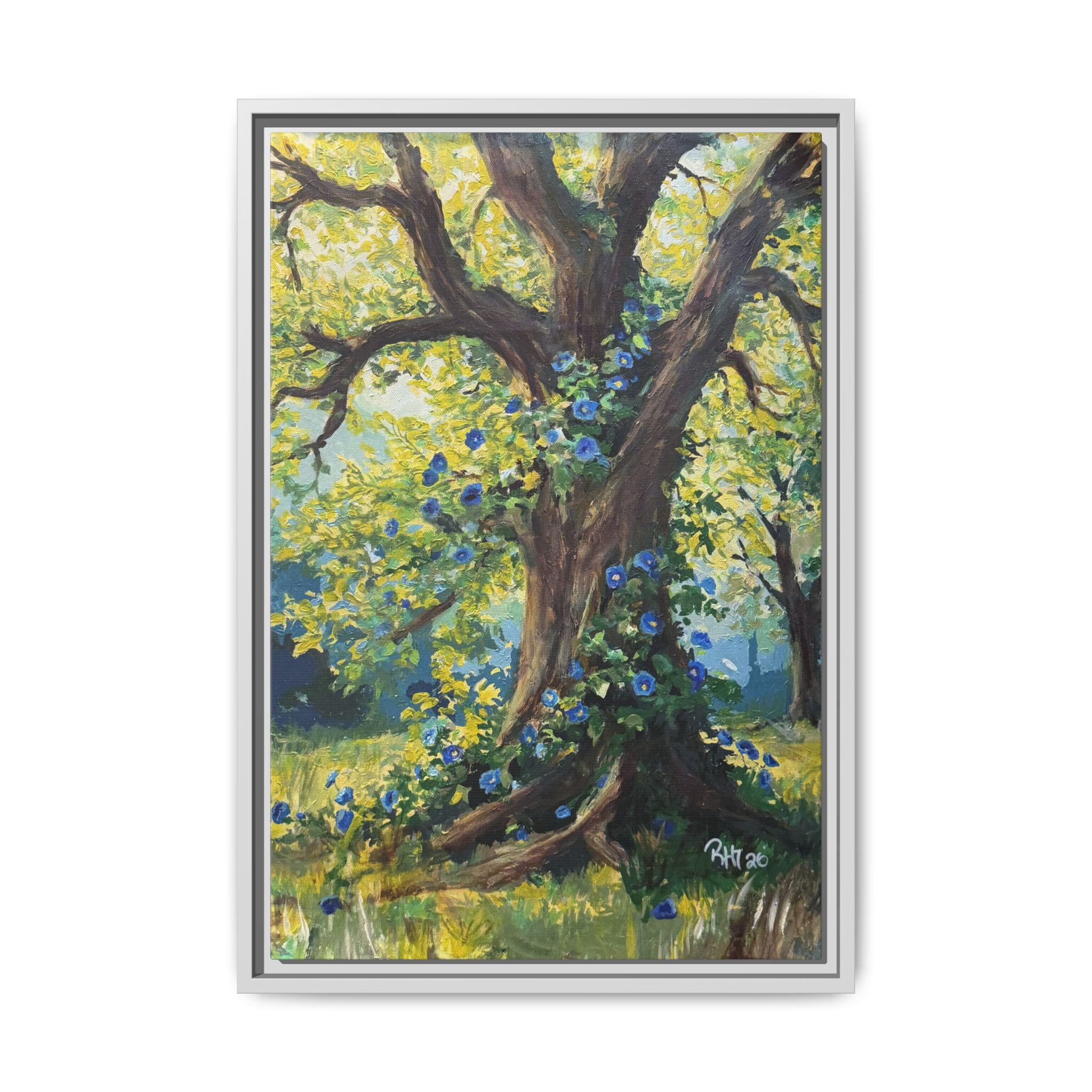 Framed Matte Canvas Print — Climbing Tree - Print of Original