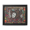 Framed Sewing Machine Stained-Glass Canvas Print of Original Great Grandma's Sewing Machine