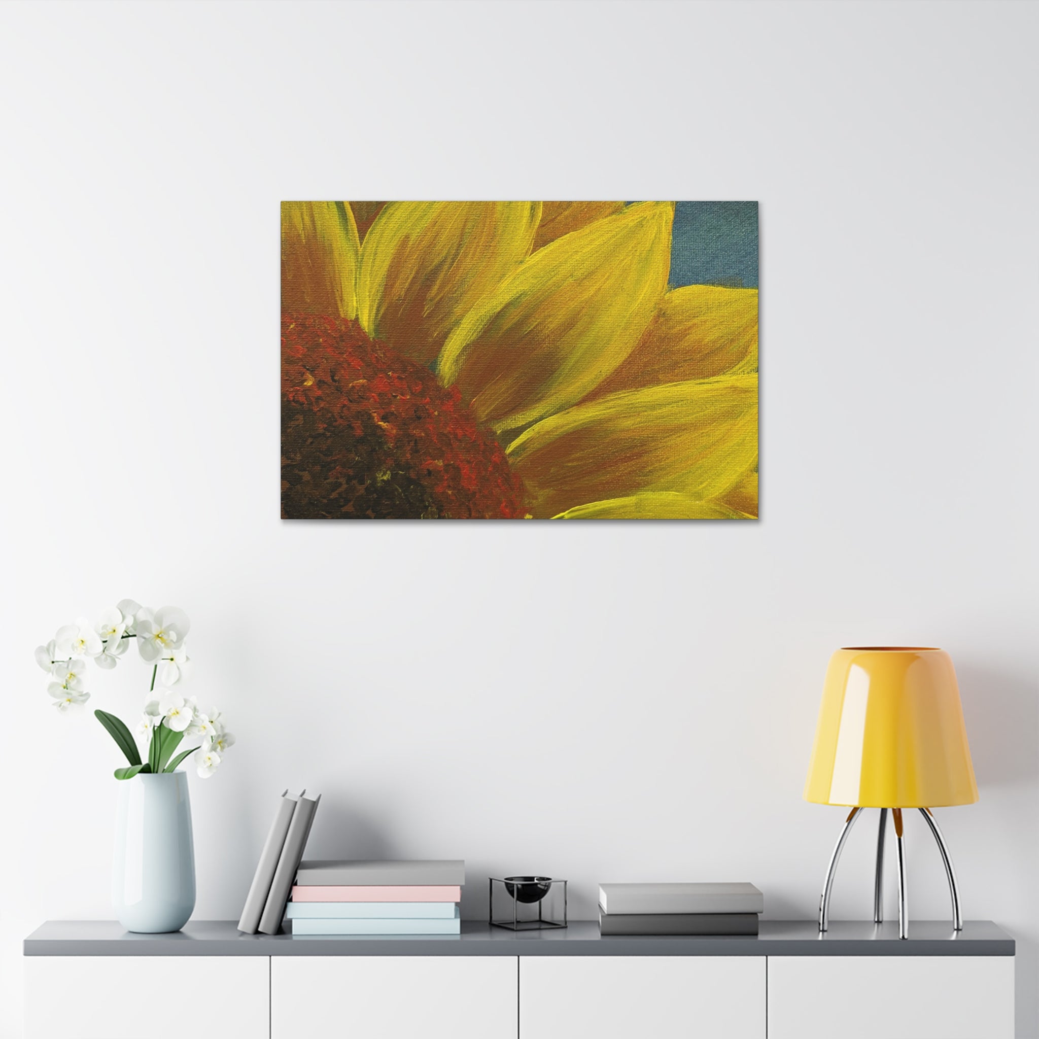 Bee's Eye View – Stretched 1.5" Yellow Floral Sunflower Print