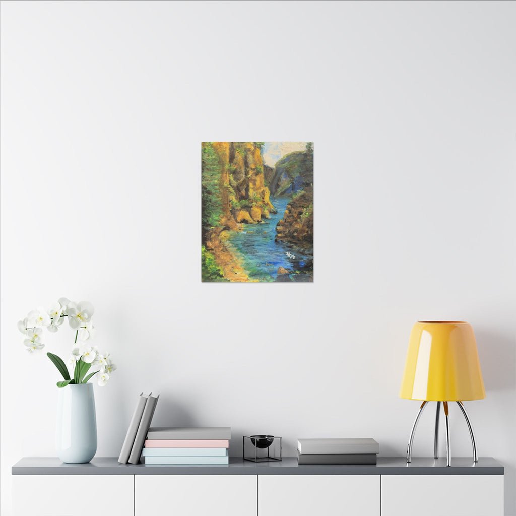 Covert Canyon Landscape Canvas Print of Original— Matte Stretched Wall Art
