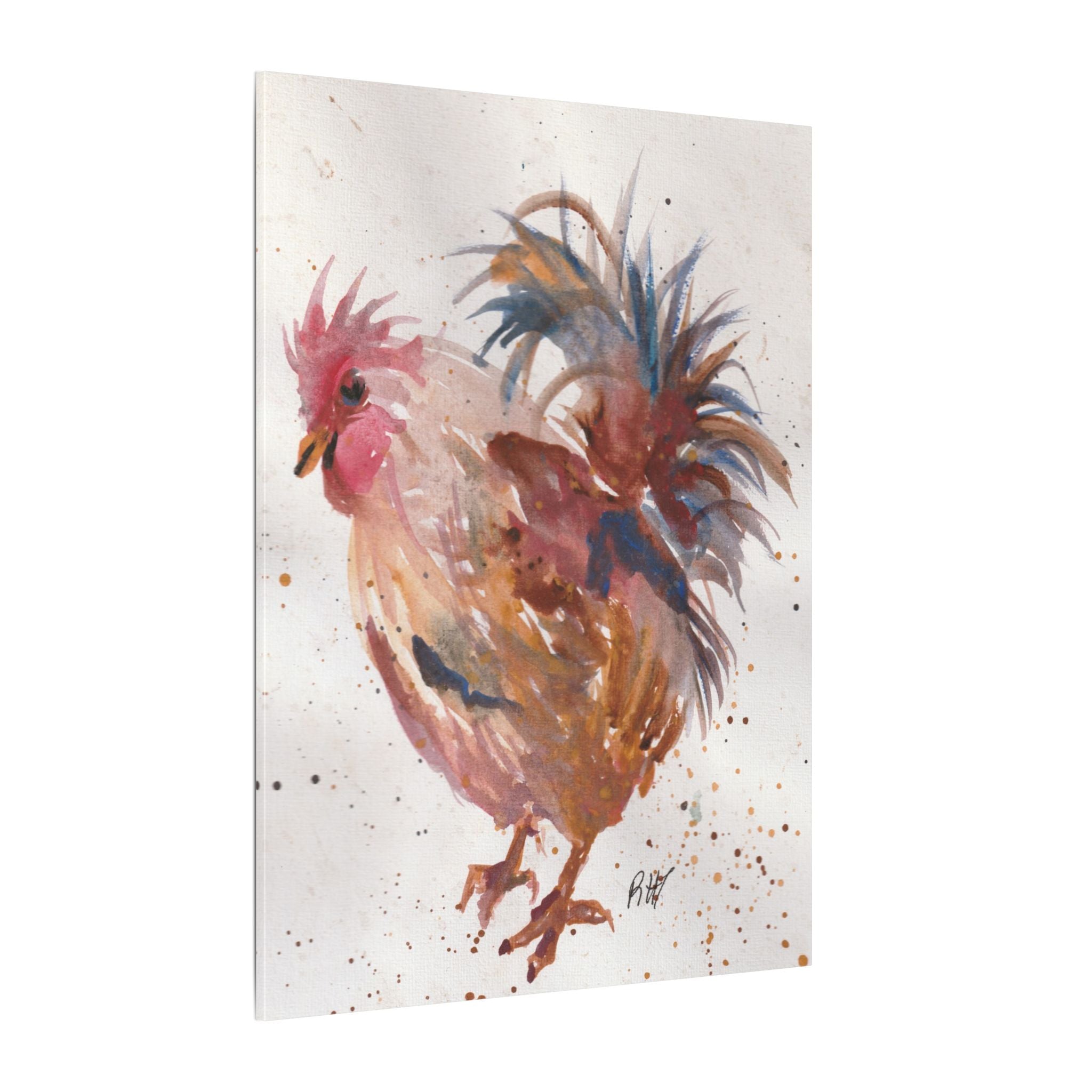 Watercolor Canvas Print of Original Henrietta— Matte Stretched Wall Art