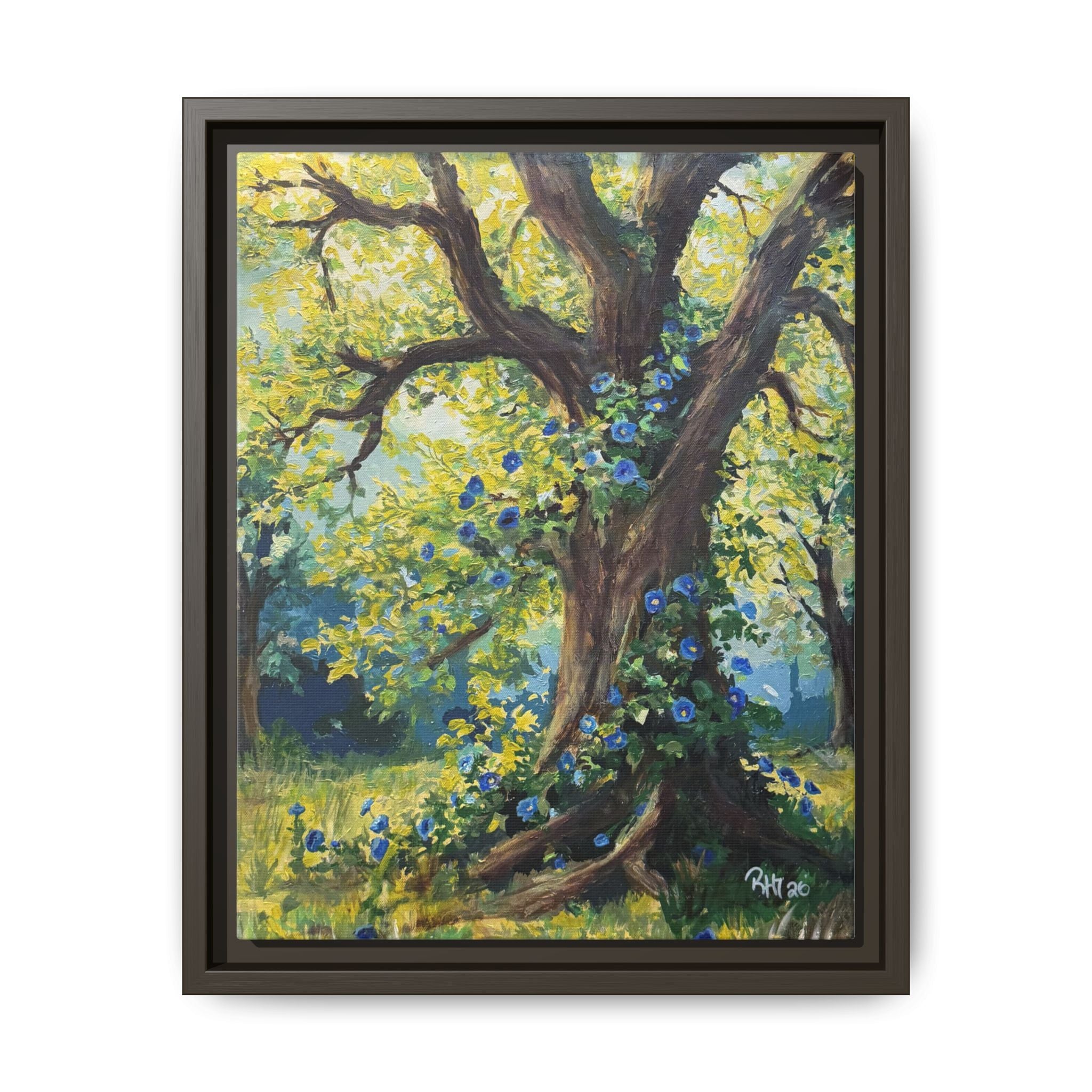 Framed Matte Canvas Print — Climbing Tree - Print of Original