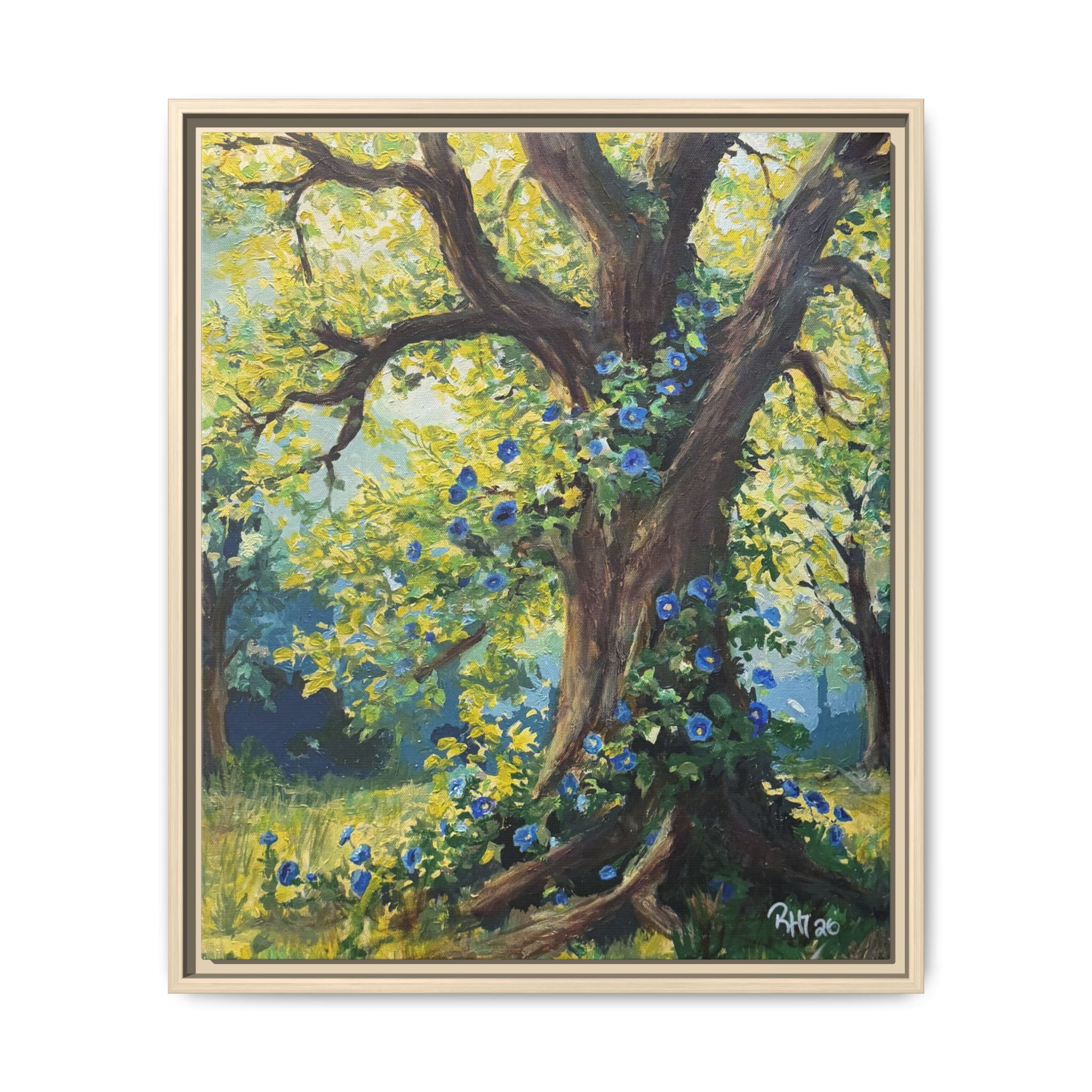 Framed Matte Canvas Print — Climbing Tree - Print of Original